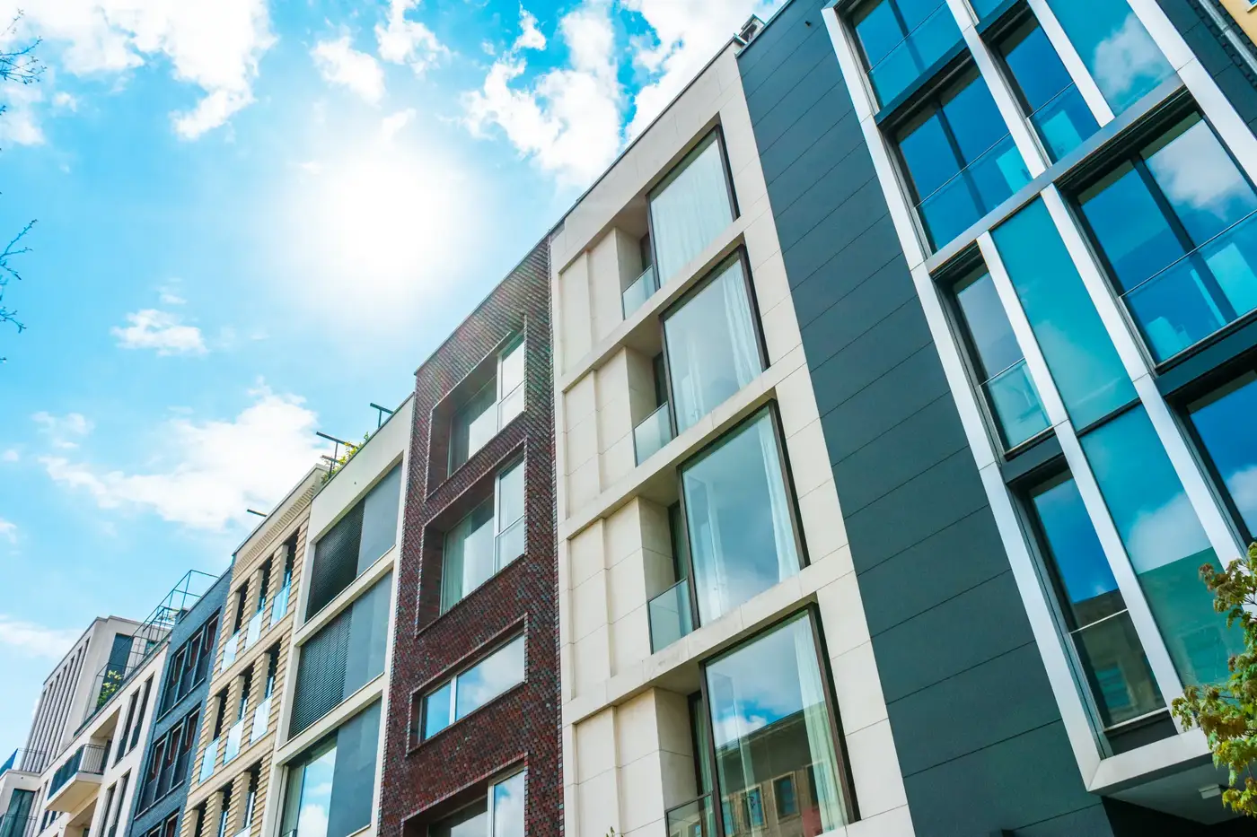 Commercial HVAC townhome buildings in Markham, Ontario
