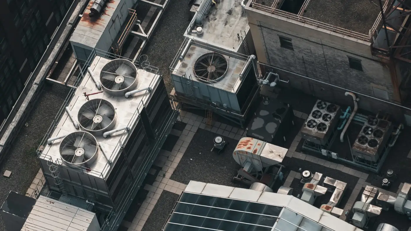 Commercial HVAC retrofit equipment upgrade cooling tower for Mississauga building GTA